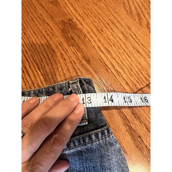 We The Free Mini Jean Skirt Size 25 Western Denim Concert Summer Frayed Hem - Picture 4 of 6